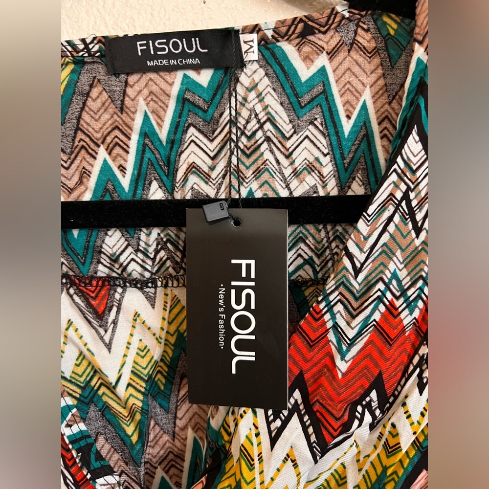 Chevron Patterned Maxi Dress - Picture 3 of 8